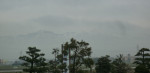 富山湾越しに眺望する立山の山並み